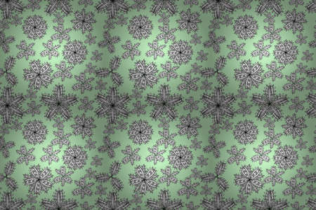 pano seamless raster floral pattern with white doodles flowersの写真素材