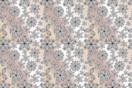 pano seamless raster floral pattern with white doodles flowersの写真素材