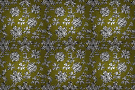 pano seamless raster floral pattern with white doodles flowersの写真素材
