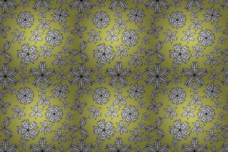 pano seamless raster floral pattern with white doodles flowersの写真素材
