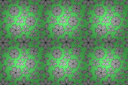 pano seamless raster floral pattern with white doodles flowersの写真素材