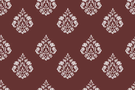 seamless raster pano wallpaper with vintage elements.の写真素材