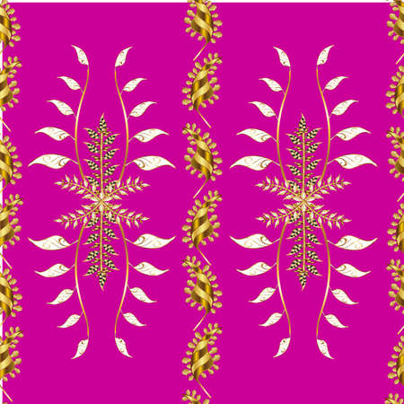 Seamless pattern with interesting doodles on colorfil background. Raster illustration.の写真素材