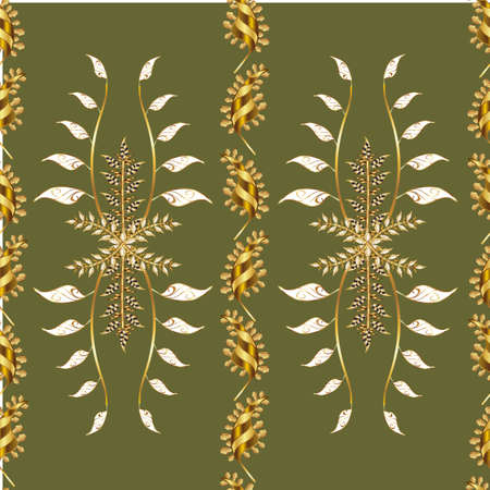 Seamless pattern with interesting doodles on colorfil background. Vector illustration.の写真素材