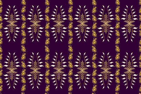 Seamless pattern with interesting doodles on colorfil background. Pano. Raster illustration.の写真素材