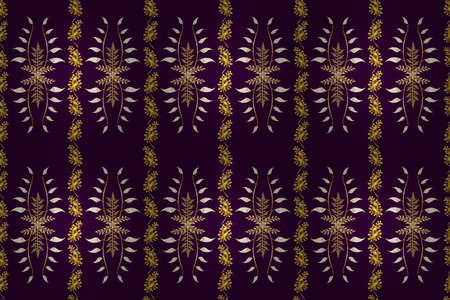 Seamless pattern with interesting doodles on colorfil background. Pano. Raster illustration.の写真素材