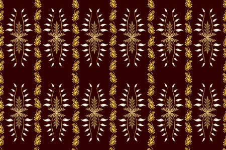 Seamless pattern with interesting doodles on colorfil background. Pano. Raster illustration.の写真素材