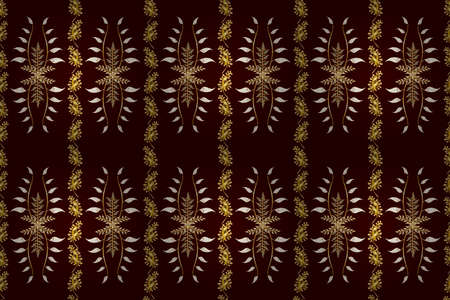 Seamless pattern with interesting doodles on colorfil background. Pano. Raster illustration.の写真素材