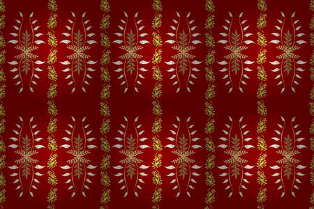 Seamless pattern with interesting doodles on colorfil background. Pano. Raster illustration.の写真素材