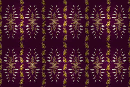 Seamless pattern with interesting doodles on colorfil background. Pano. Raster illustration.の写真素材