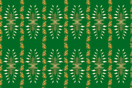 Seamless pattern with interesting doodles on colorfil background. Pano. Raster illustration.の写真素材