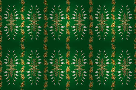 Seamless pattern with interesting doodles on colorfil background. Pano. Raster illustration.の写真素材