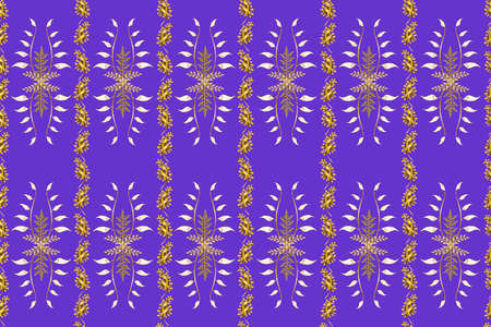 Seamless pattern with interesting doodles on colorfil background. Pano. Raster illustration.の写真素材