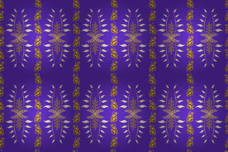 Seamless pattern with interesting doodles on colorfil background. Pano. Raster illustration.の写真素材