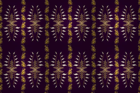 Seamless pattern with interesting doodles on colorfil background. Pano. Raster illustration.の写真素材