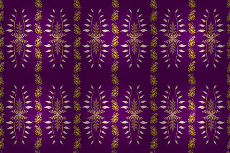 Seamless pattern with interesting doodles on colorfil background. Pano. Raster illustration.の写真素材