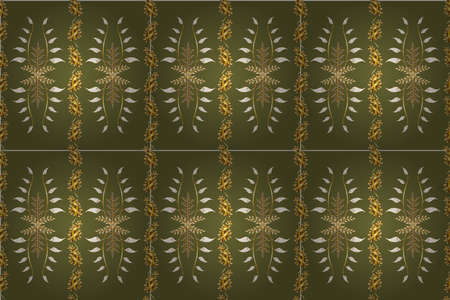 Seamless pattern with interesting doodles on colorfil background. Pano. Raster illustration.の写真素材