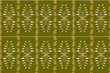 Seamless pattern with interesting doodles on colorfil background. Pano. Raster illustration.の写真素材