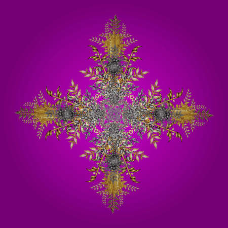 seamless raster floral pattern with colorful doodles.の写真素材