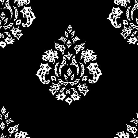 seamless wallpaper pattern on colorful cute background. Vintage. Raster.の写真素材