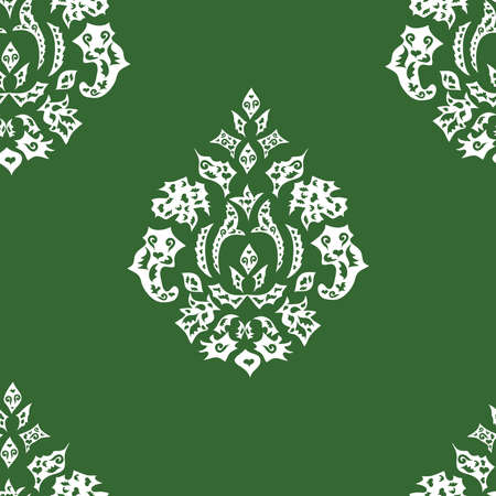seamless wallpaper pattern on colorful cute background. Vintage.の写真素材