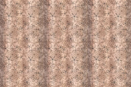 pattern with interesting doodles on colorfil background. Pano. Raster illustration.の写真素材