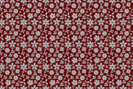 seamless pano raster pattern with white doodles flowersの写真素材