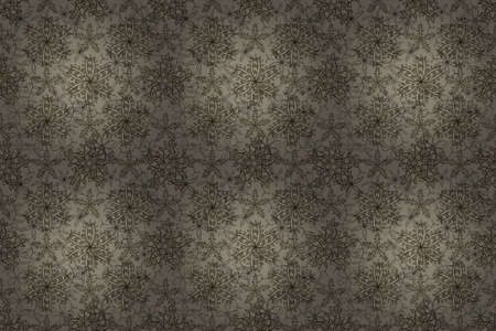 Seamless pattern with interesting doodles on colorful background. Pano. Raster illustration.の写真素材