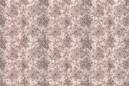 Seamless pattern with interesting doodles on colorful background. Pano. Raster illustration.の写真素材