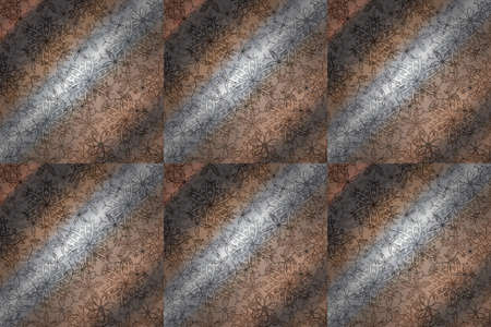 pattern with interesting doodles on colorful background. Pano. Raster illustration.の写真素材