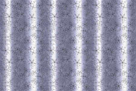 pattern with interesting doodles on colorfil background. Pano. Raster illustration.の写真素材
