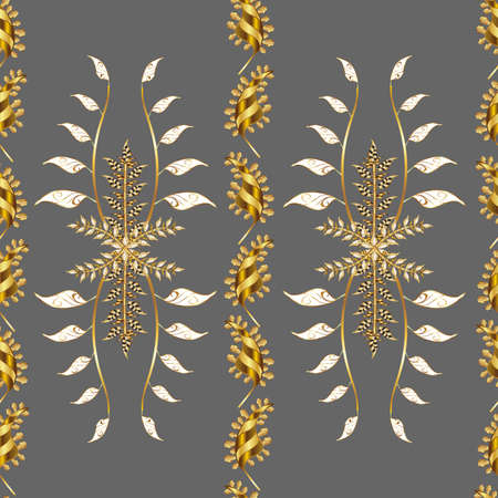 Seamless pattern with interesting doodles on colorfil background. Raster illustration.の写真素材