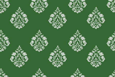 seamless raster pano wallpaper with vintage elementsの写真素材