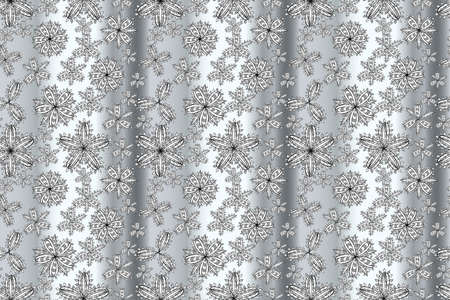 pano seamless raster floral pattern with white doodles flowersの写真素材