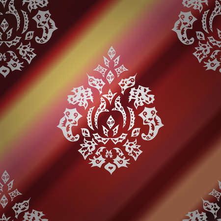 seamless wallpaper pattern on colorful cute backgroundのイラスト素材