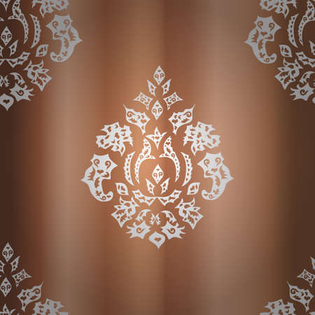 seamless wallpaper pattern on colorful cute backgroundのイラスト素材