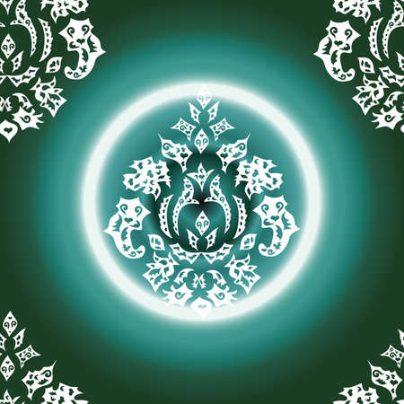 seamless wallpaper pattern on colorful cute backgroundのイラスト素材