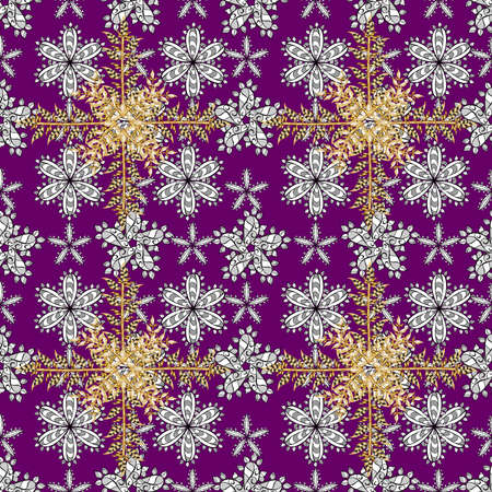 Seamless pattern with interesting doodles on colorfil background. Raster illustration.の写真素材