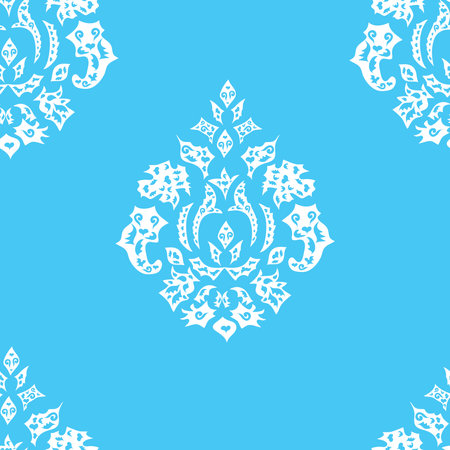 seamless wallpaper pattern on colorful cute backgroundの写真素材