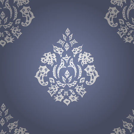 seamless wallpaper pattern on colorful cute backgroundのイラスト素材