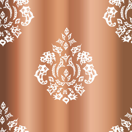 seamless wallpaper pattern on colorful cute backgroundのイラスト素材