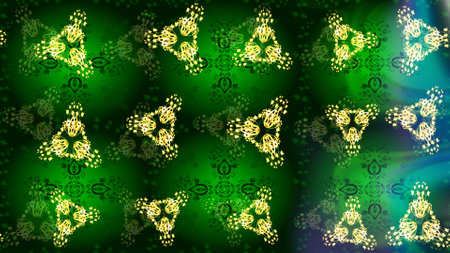 Snowflake doodle graphic hand-drawn. Raster illustration. Colorful snowflakes for christmas winter design.の写真素材