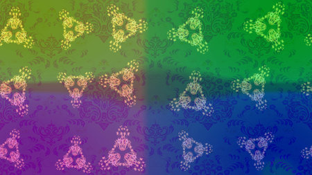 Holiday design for Christmas and New Year fashion prints. Raster illustration. Golden snowflakes. Christmas pattern with snowflakes abstract background.の写真素材