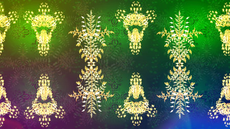 Raster illustration. Christmas snowflake of decoration on snow. Christmas festive background.の写真素材