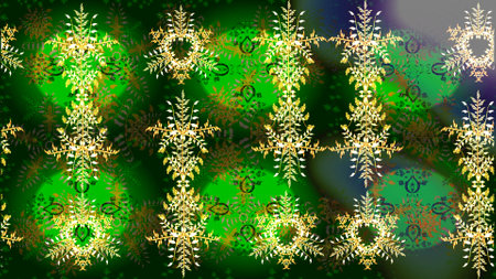 Flowers on green, blue and gray colors. Flower painting raster for t shirt printing. Floral sketch pattern background.の写真素材
