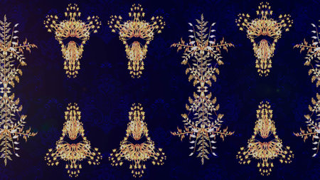 Sketch flower pattern can be used for wallpaper. Flowers on black, gray and neutral colors. Raster...