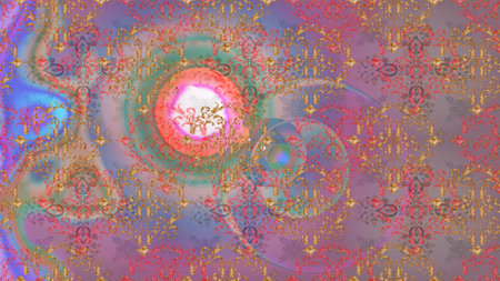 abstract interesting pattern with cute and nice pictureの写真素材