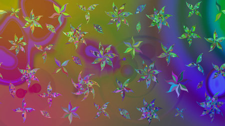 abstract interesting pattern with nice and cute pictureの写真素材
