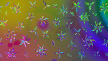 abstract interesting pattern with nice and cute pictureの写真素材