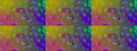 abstract interesting pattern with nice and cute pictureの写真素材